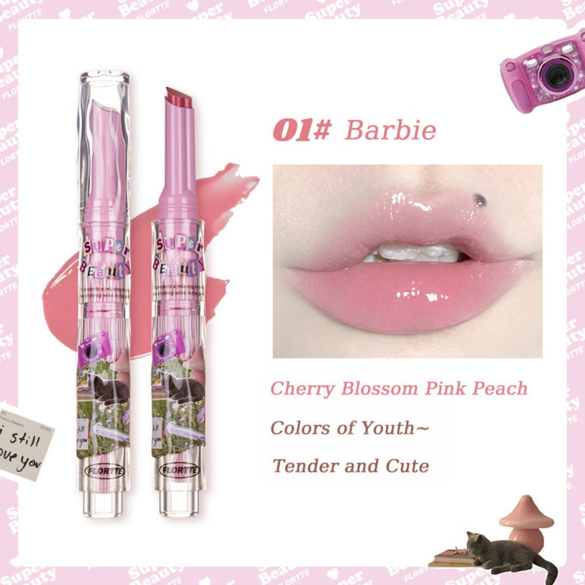 Collection of I Am Super Beauty Jelly Heart Lipstick in a gallery layout